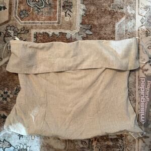 Missguided Linen Tube Top